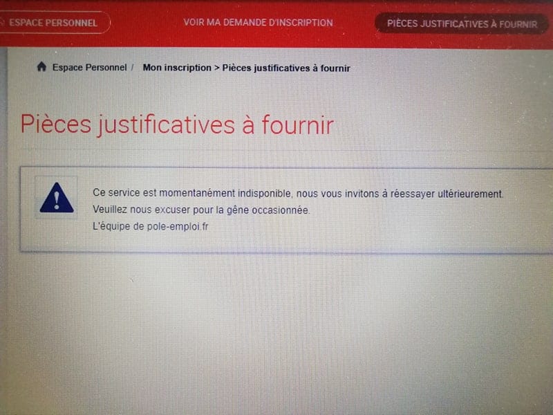 comment envoyer un document a pole emploi