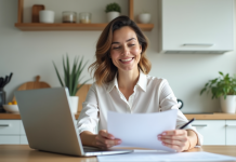 CPF pour demandeur d’emploi : comment l’utiliser efficacement ? Femme d affaires au bureau à la maison travaillant sur un ordinateur
