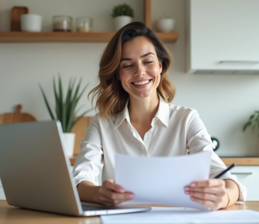 CPF pour demandeur d’emploi : comment l’utiliser efficacement ? Femme d affaires au bureau à la maison travaillant sur un ordinateur