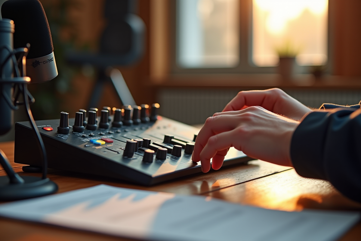 microphone podcast